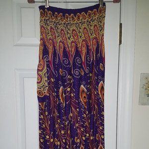 Purple Multi-Color Thai Harem Pants